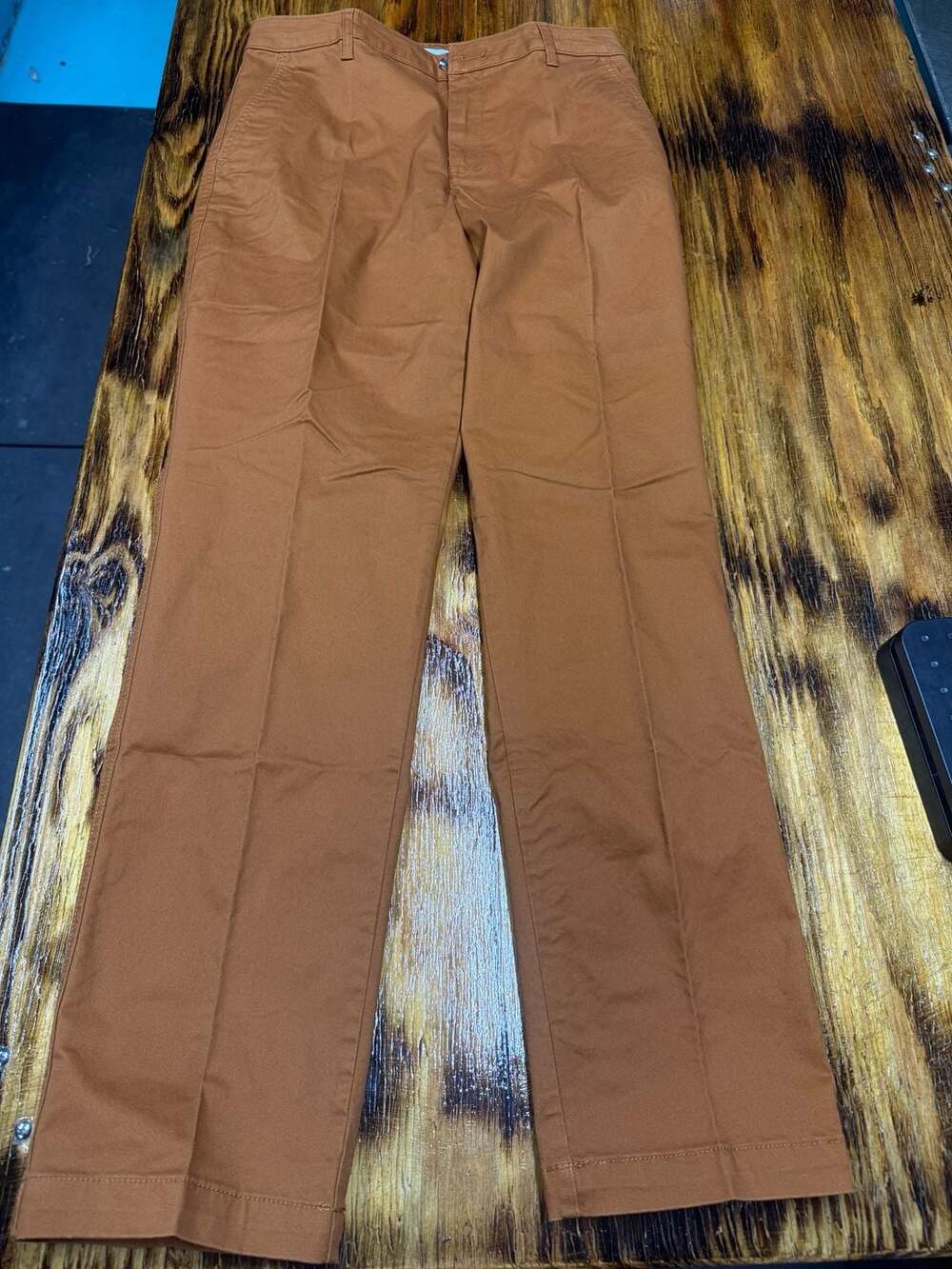 Amazon Essentials Women's Caramel Brown Wide Leg Trouser Pants Size 6